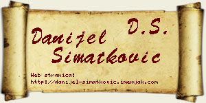 Danijel Simatković vizit kartica